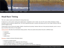 Tablet Screenshot of headracetiming.com